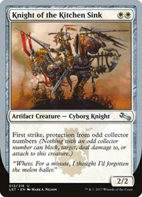 Knight of the Kitchen Sink (D), Unstable