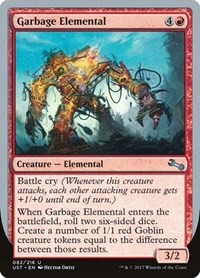 Garbage Elemental (C), Unstable