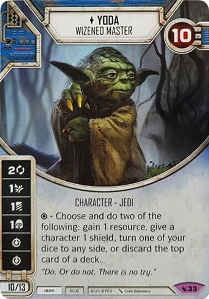 Yoda - Wizened Master (Card Only), Standard, front