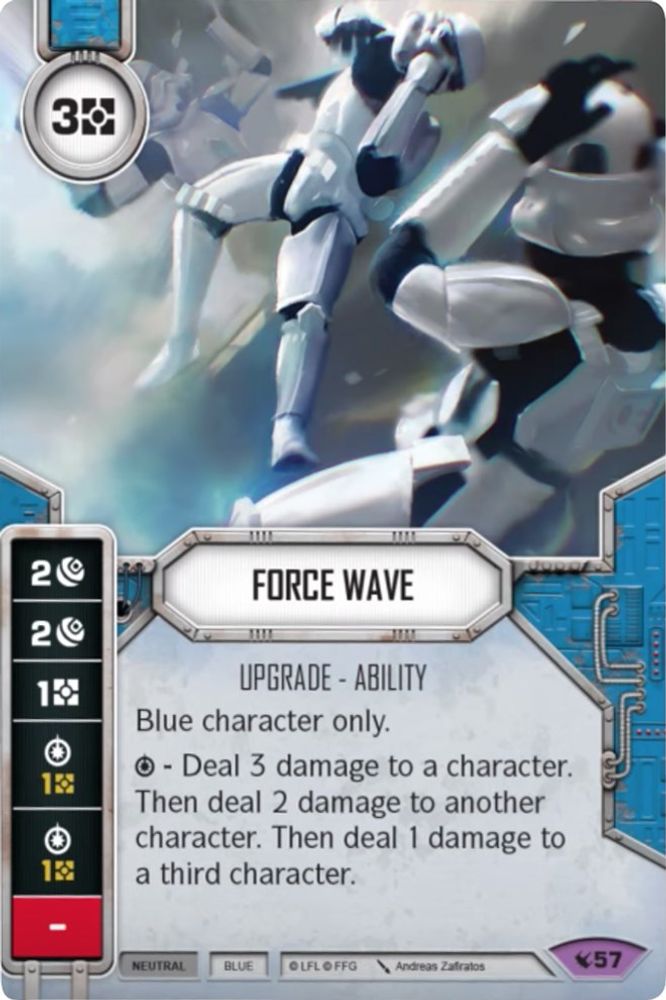 Force Wave, Card-and-die, front