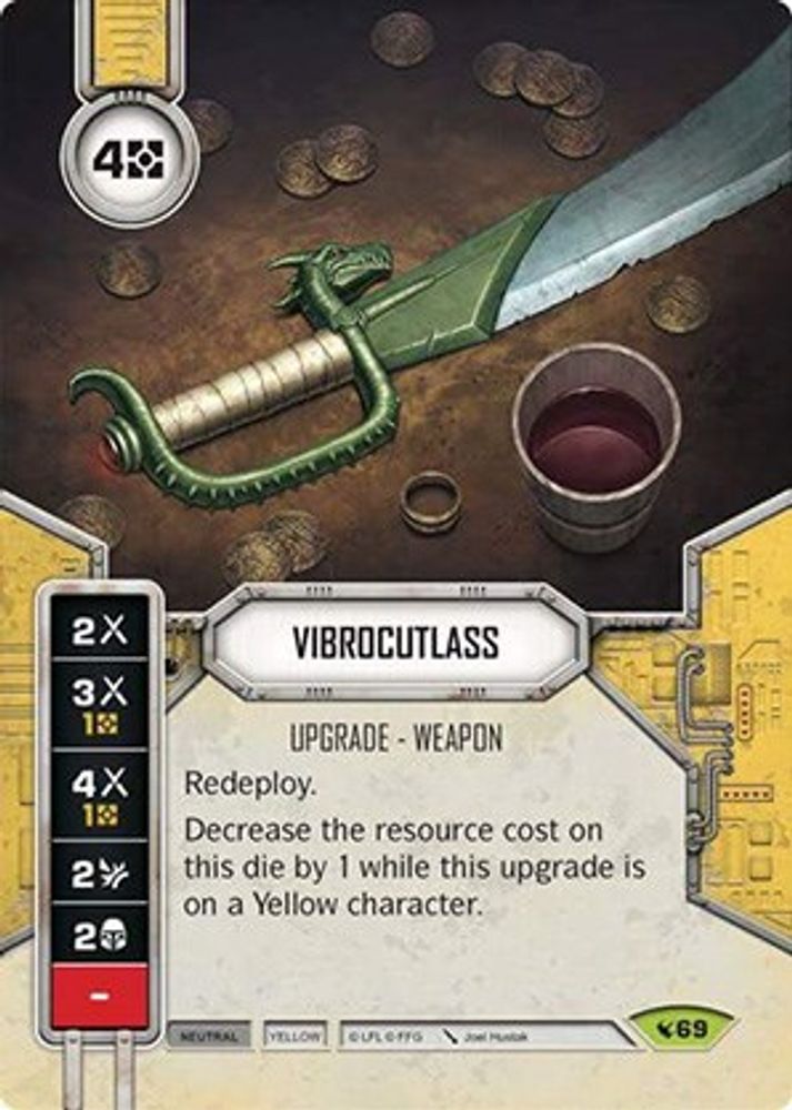 Vibrocutlass, Card-and-die, front