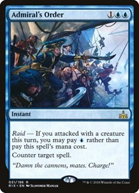 Admiral's Order, Rivals of Ixalan