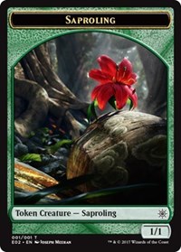Saproling // Treasure (007) Double-Sided Token, Explorers of Ixalan