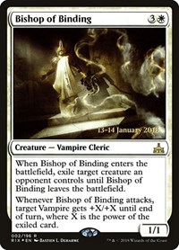 Bishop of Binding, Prerelease Cards