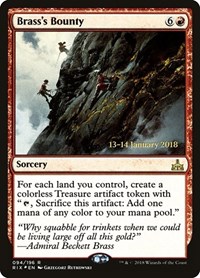 Brass's Bounty (RIX), Prerelease Cards