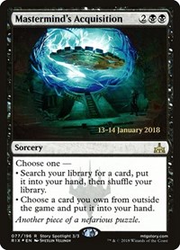 Mastermind's Acquisition, Prerelease Cards