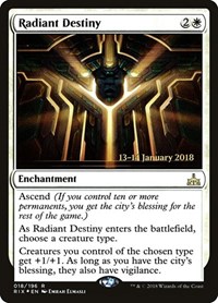 Radiant Destiny, Prerelease Cards