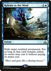 Release to the Wind, Prerelease Cards