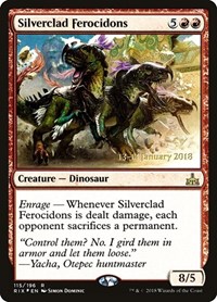 Silverclad Ferocidons, Prerelease Cards