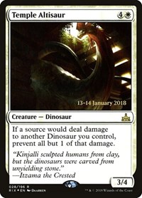 Temple Altisaur, Prerelease Cards