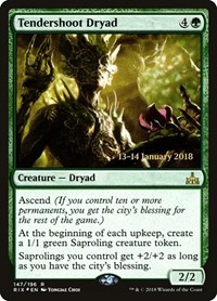 Tendershoot Dryad, Prerelease Cards