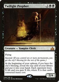 Twilight Prophet, Prerelease Cards