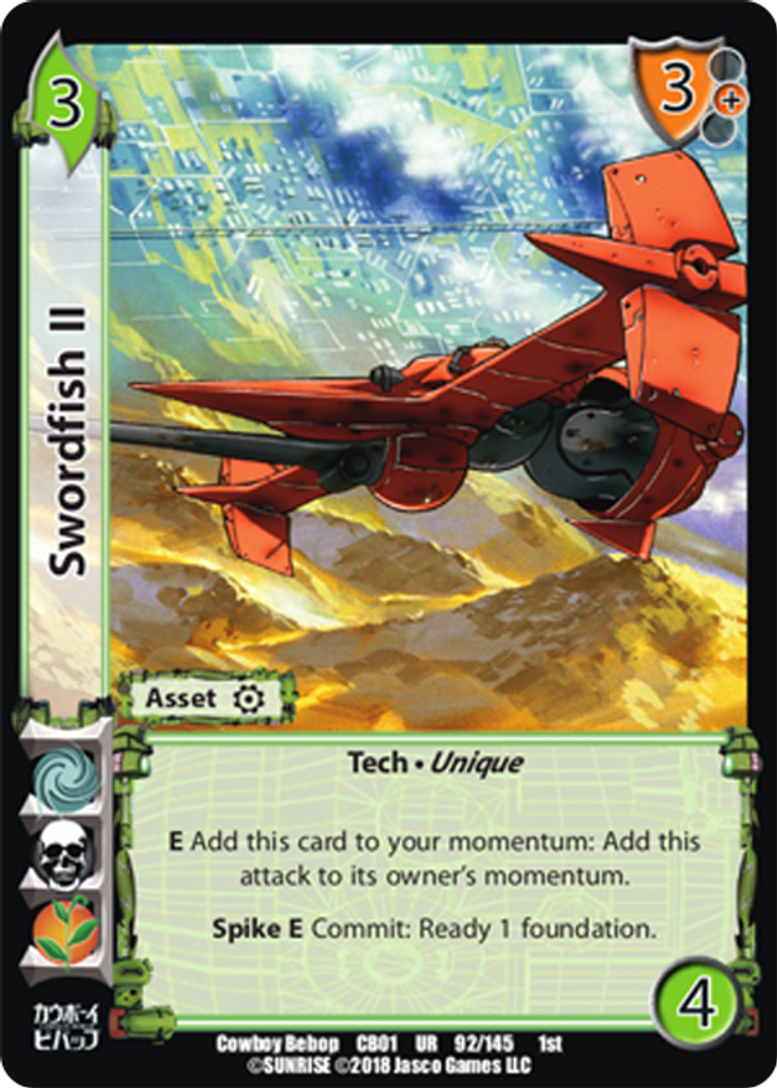 Swordfish II, Standard, front
