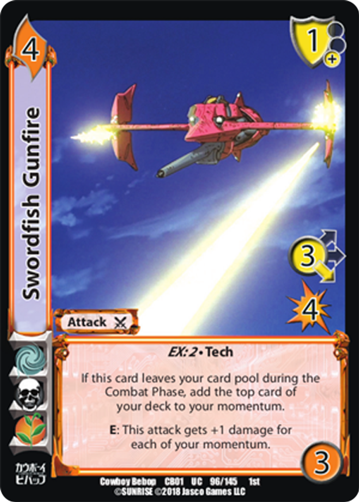 Swordfish Gunfire, Standard, front