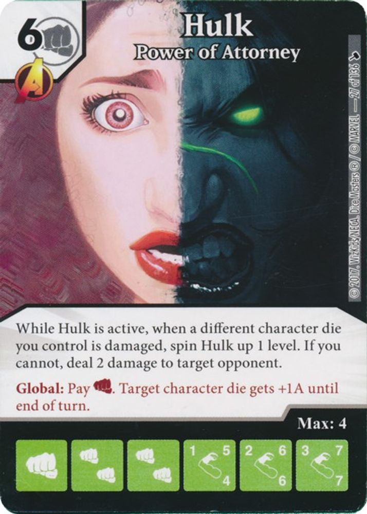 Hulk - Power of Attorney, Standard, front