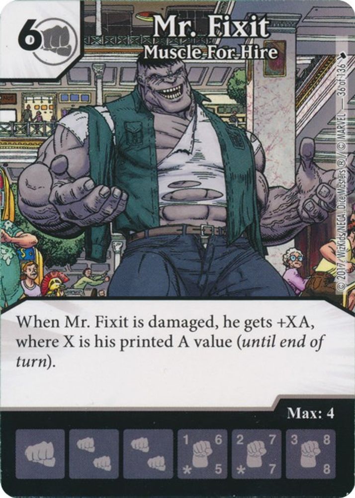 Mr. Fixit - Muscle for Hire, Standard, front