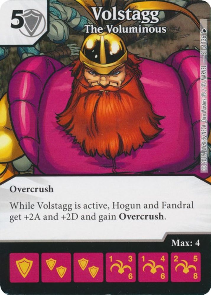 Volstagg - The Voluminous, Standard, front