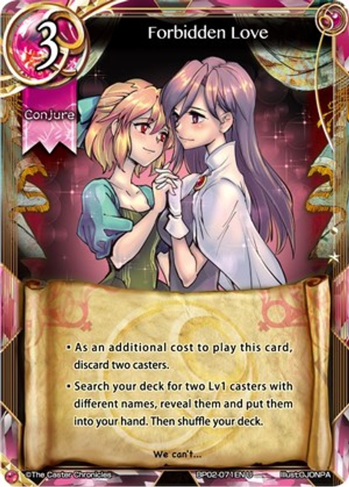 Forbidden Love, Standard, front