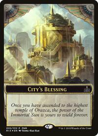 City's Blessing // Elemental Double-Sided Token, FNM Promos