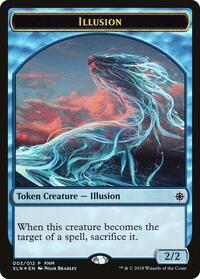 Illusion // Saproling Double-Sided Token, FNM Promos
