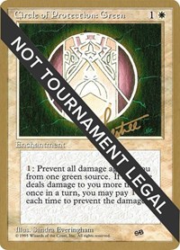 Circle of Protection: Green - 1996 Bertrand Lestree (4ED) (SB), World Championship Decks
