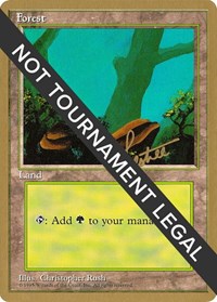 Forest (A) - 1996 Bertrand Lestree (4ED), World Championship Decks