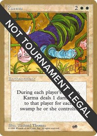 Karma - 1996 Bertrand Lestree (4ED) (SB), World Championship Decks