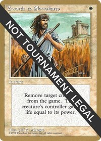Swords to Plowshares - 1996 Bertrand Lestree (4ED), World Championship Decks