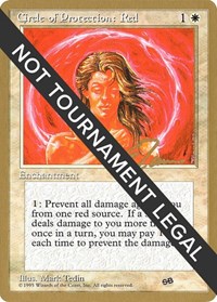 Circle of Protection: Red - 1996 Eric Tam (4ED) (SB), World Championship Decks