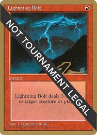 Lightning Bolt - 1996 Eric Tam (4ED), World Championship Decks