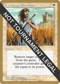 Swords to Plowshares - 1996 Eric Tam (4ED), World Championship Decks