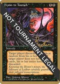 Hymn to Tourach (Cloak) - 1996 George Baxter (FEM), World Championship Decks