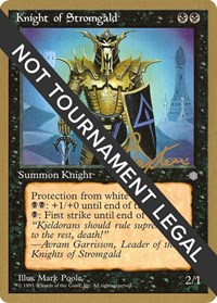 Knight of Stromgald - 1996 George Baxter (ICE), World Championship Decks