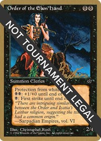 Order of the Ebon Hand (Rush) - 1996 George Baxter (FEM), World Championship Decks