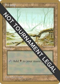 Swamp (A) - 1996 George Baxter (4ED), World Championship Decks