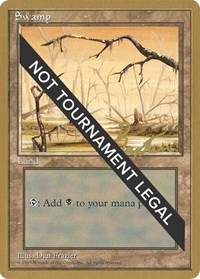 Swamp (B) - 1996 George Baxter (4ED), World Championship Decks