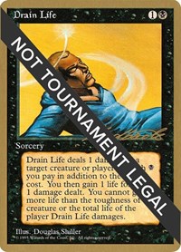 Drain Life - 1996 Leon Lindback (4ED), World Championship Decks