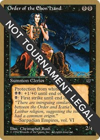 Order of the Ebon Hand (Rush) - 1996 Leon Lindback (FEM), World Championship Decks