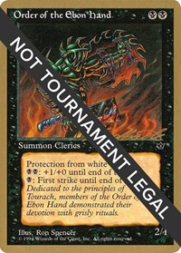Order of the Ebon Hand (Spencer) - 1996 Leon Lindback (FEM), World Championship Decks
