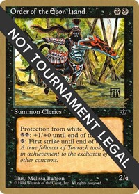 Order of the Ebon Hand (Benson) - 1996 Leon Lindback (FEM), World Championship Decks