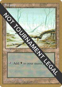 Swamp (A) - 1996 Leon Lindback (4ED), World Championship Decks