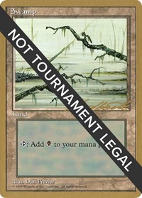 Swamp (C) - 1996 Leon Lindback (4ED), World Championship Decks