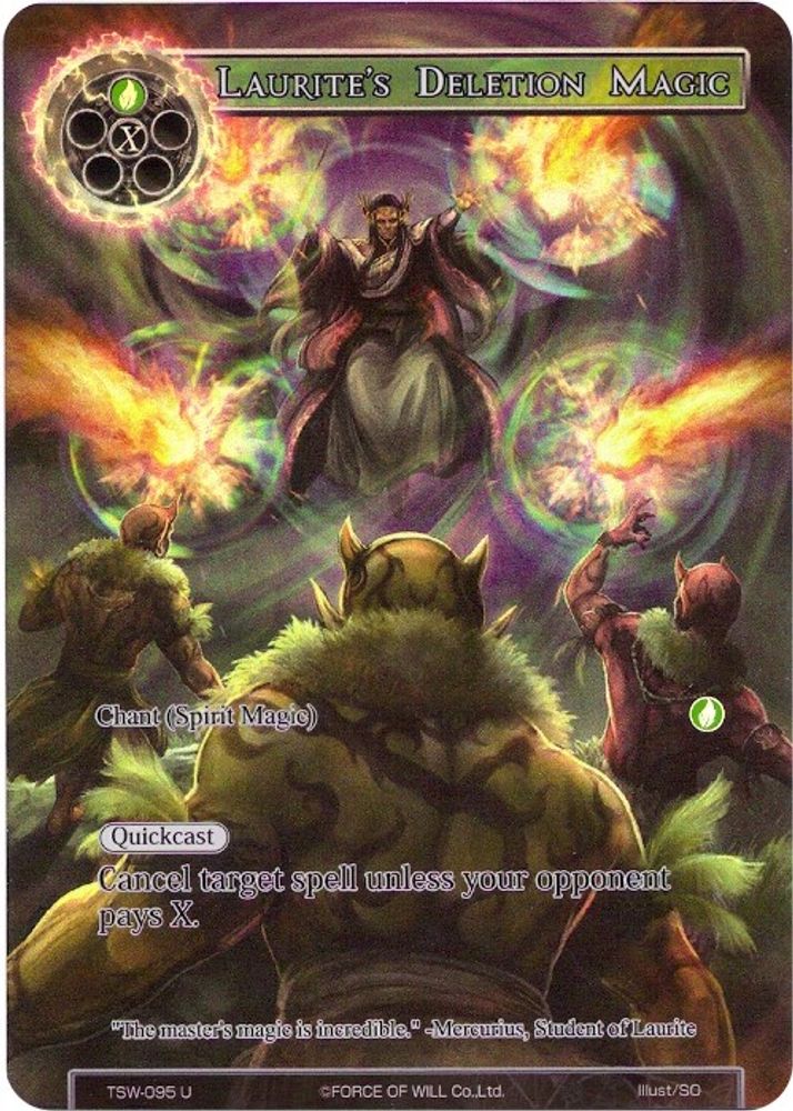 Laurite's Deletion Magic (Full Art), Standard, front
