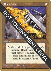 Black Vise - 1996 Mark Justice (4ED), World Championship Decks