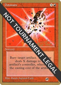 Detonate - 1996 Mark Justice (4ED) (SB), World Championship Decks