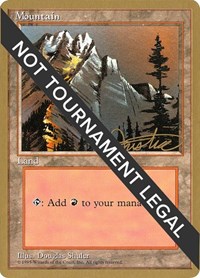 Mountain (A) - 1996 Mark Justice (4ED), World Championship Decks