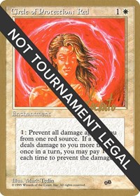 Circle of Protection: Red - 1996 Michael Loconto (4ED) (SB), World Championship Decks