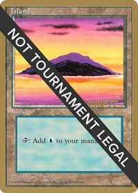 Island (A) - 1996 Shawn "Hammer" Regnier (4ED), World Championship Decks