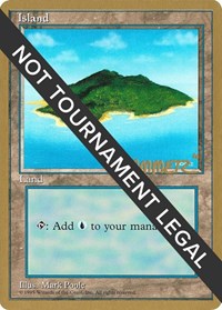 Island (B) - 1996 Shawn "Hammer" Regnier (4ED), World Championship Decks