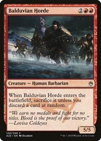 Balduvian Horde, Masters 25